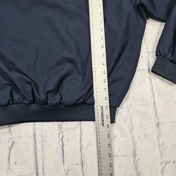 Jos A Bank MENS SIZE S Windbreaker Navy Blue Golf Apparel Leadbetter - Picture 2 of 10
